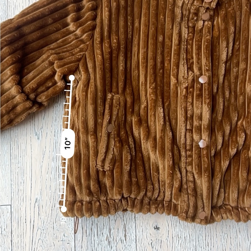 BDG Tan Ribbed Puff Jacket Size Small - Picture 11 of 13